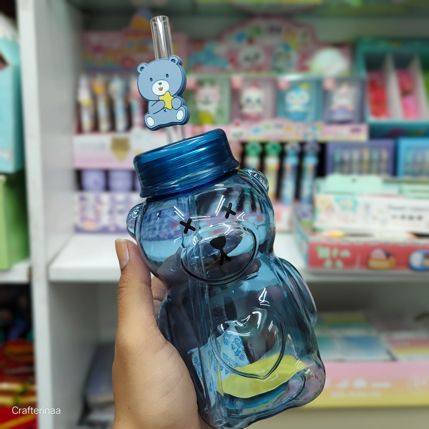 Teddy sipper bottles with cute teddy charm