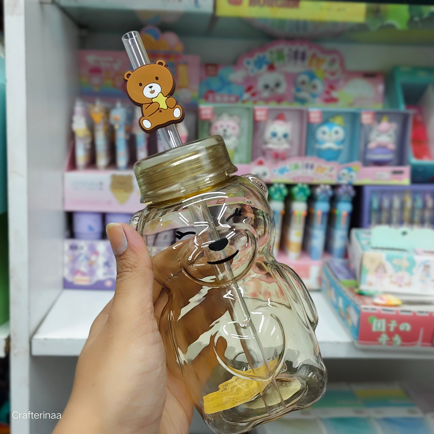 Teddy sipper bottles with cute teddy charm
