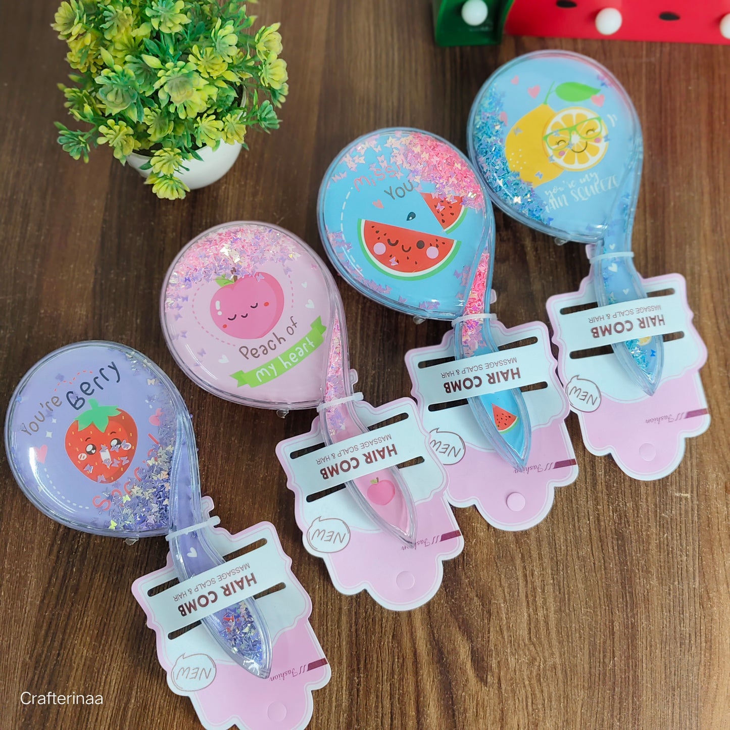 Fruit hair brush