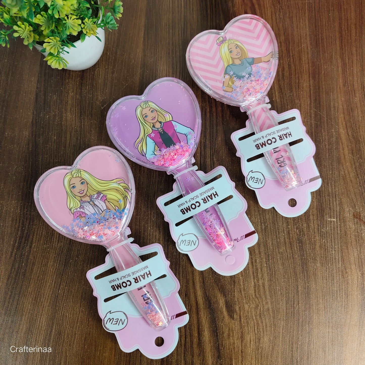 Barbie confetti hair brush