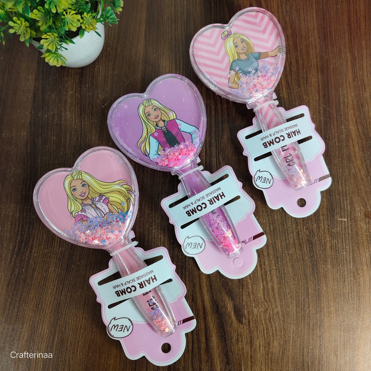 Barbie confetti hair brush