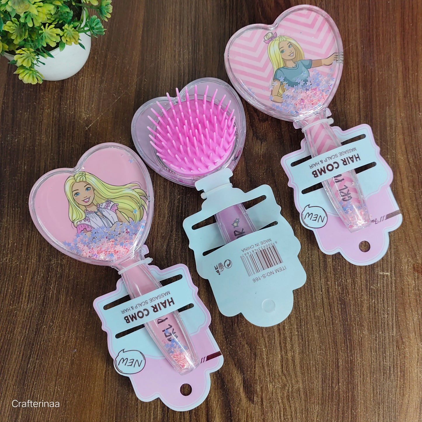 Barbie confetti hair brush