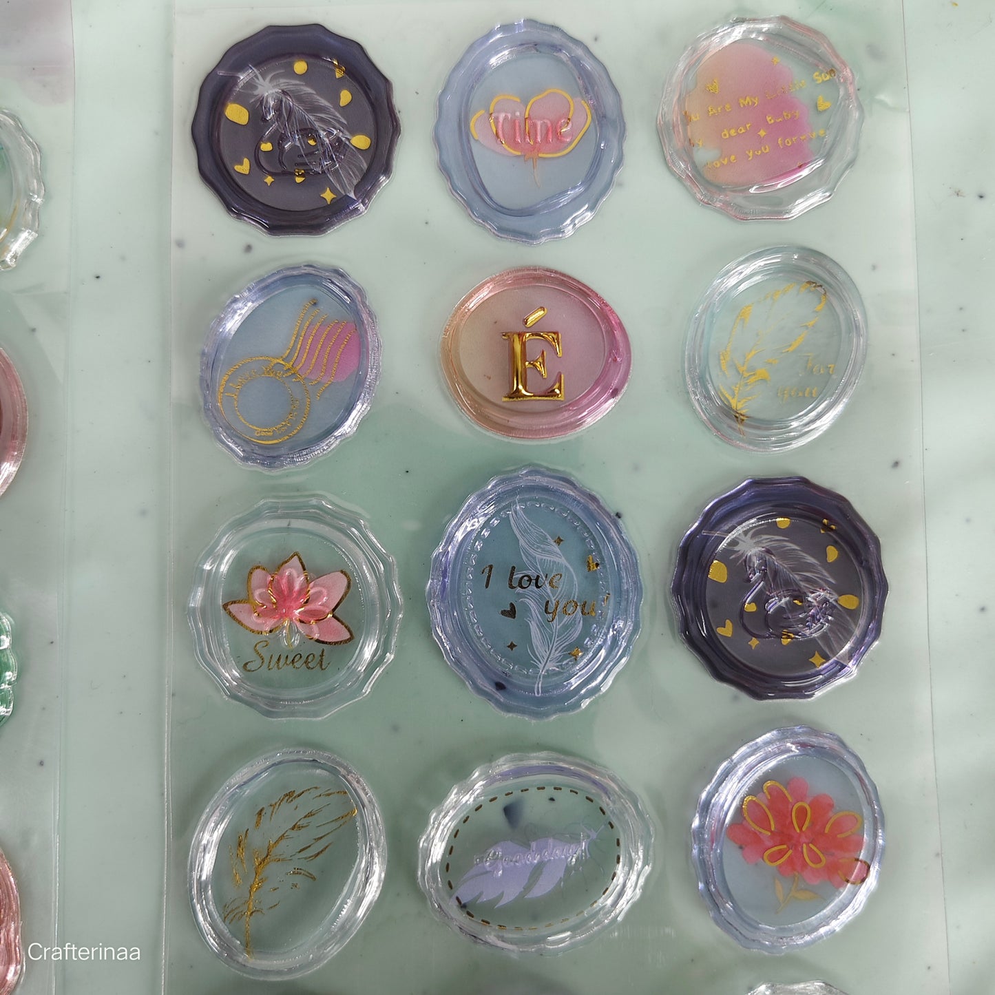 Transparent Wax seal stickers | Wax stamp stickers