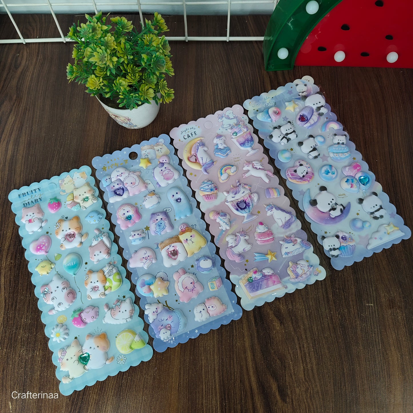 Premium quality 3D stickers | Kawaii Decorative Fluffy Sticker 3D