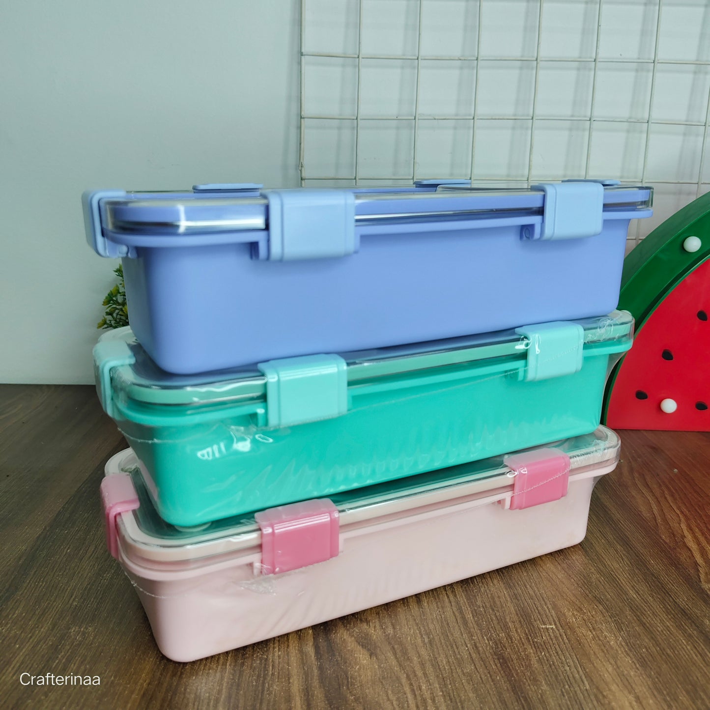 One Compartment Lunch Box 750ml with Spoon and Chopstick + Bowl, 304 SUS Stainless Steel Bento Box for Office and School