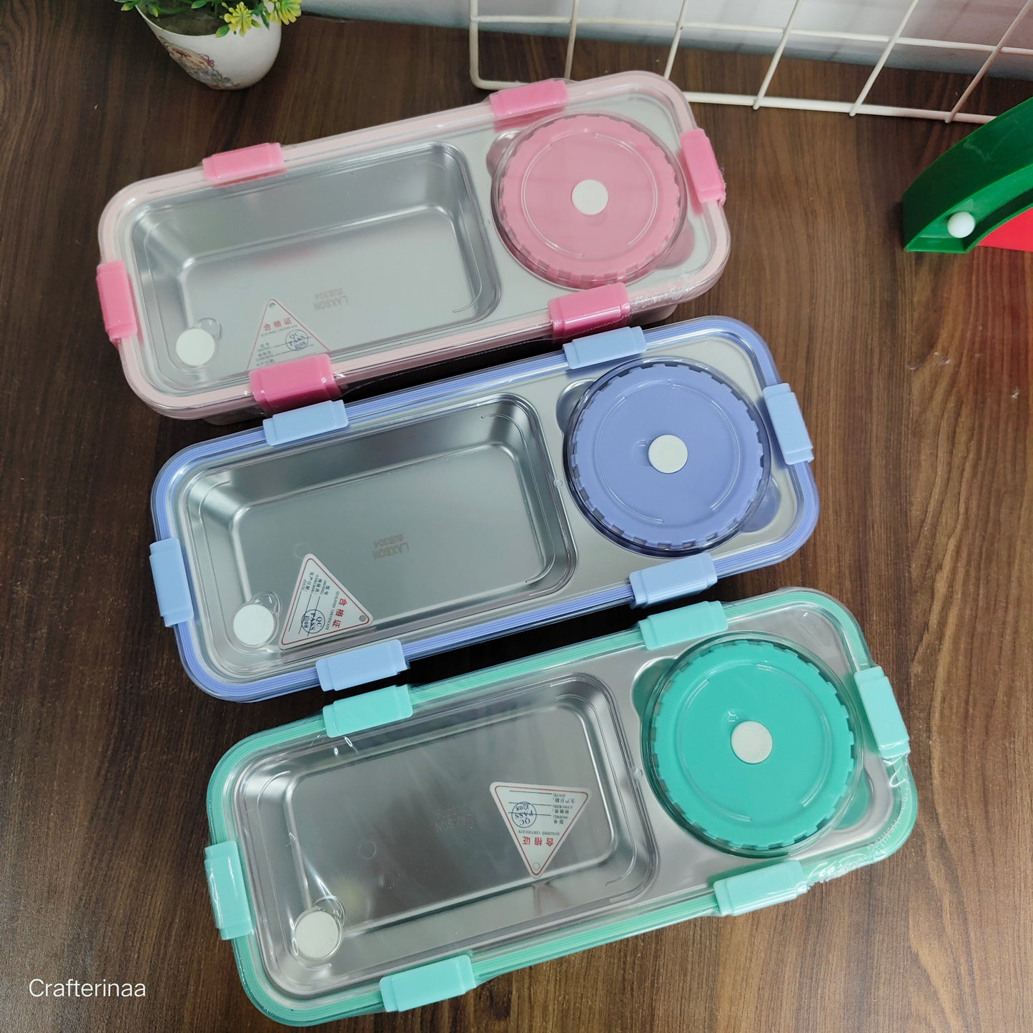 One Compartment Lunch Box 750ml with Spoon and Chopstick + Bowl, 304 SUS Stainless Steel Bento Box for Office and School