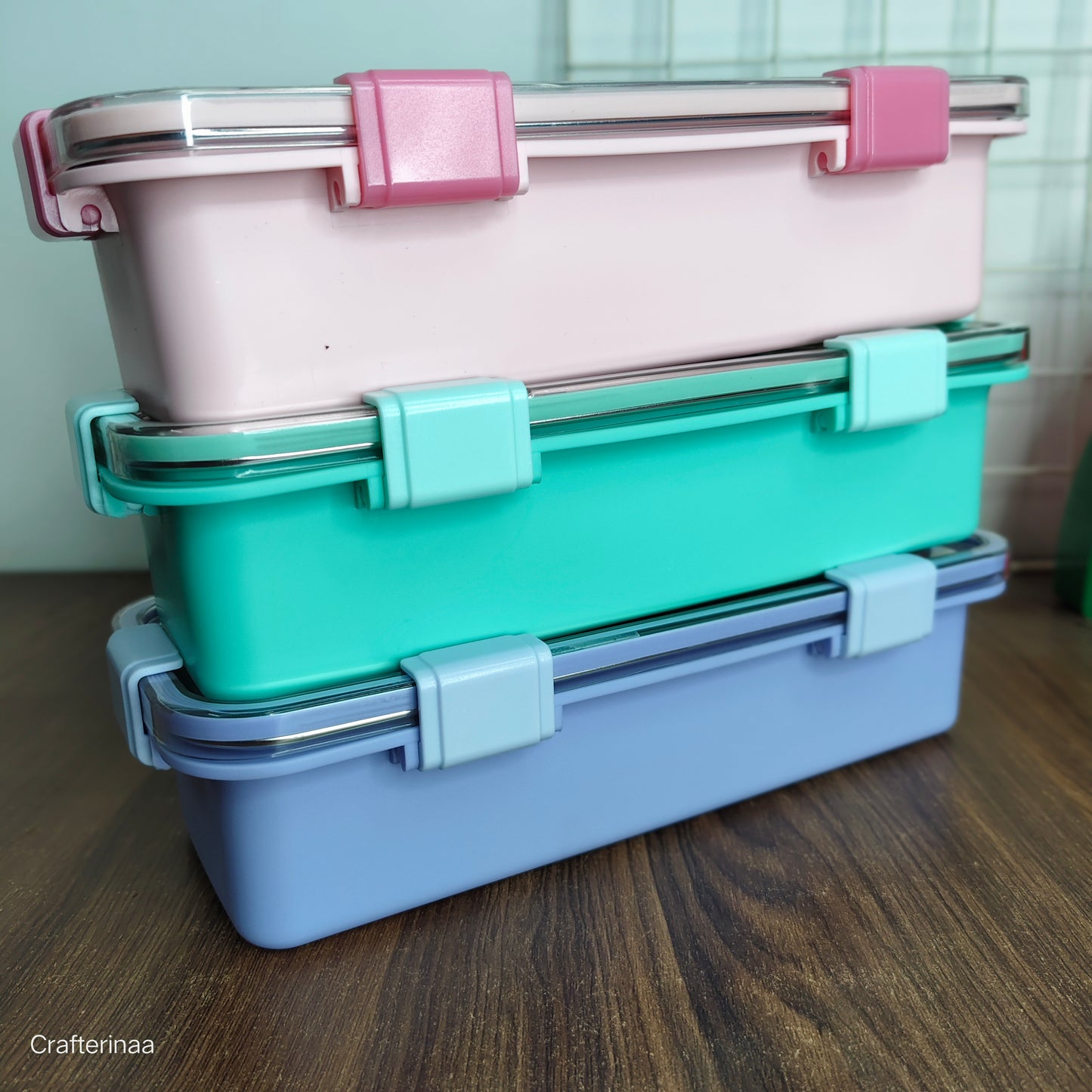One Compartment Lunch Box 750ml with Spoon and Chopstick + Bowl, 304 SUS Stainless Steel Bento Box for Office and School