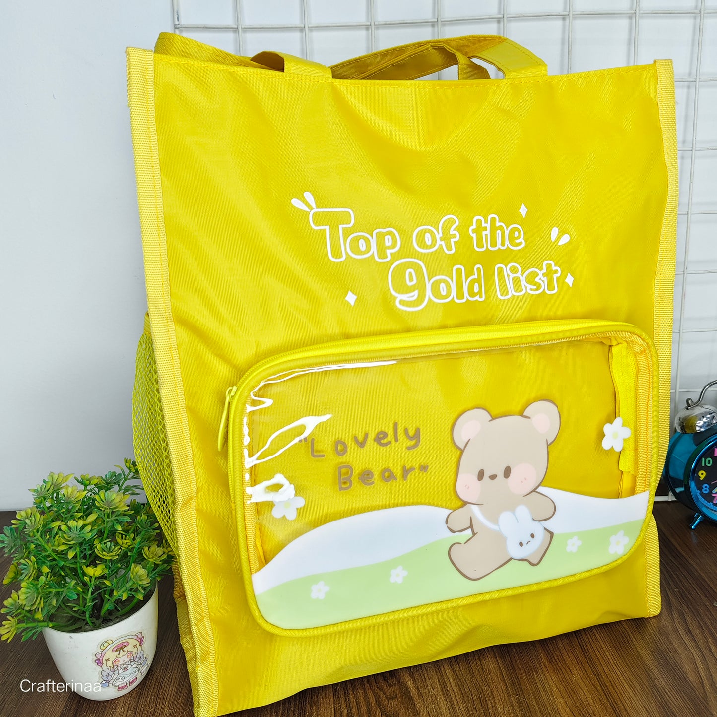 Premium Kawaii Tote bags with 3 compartments
Stylish and Trendy Travelling Bag for Boys and Girls