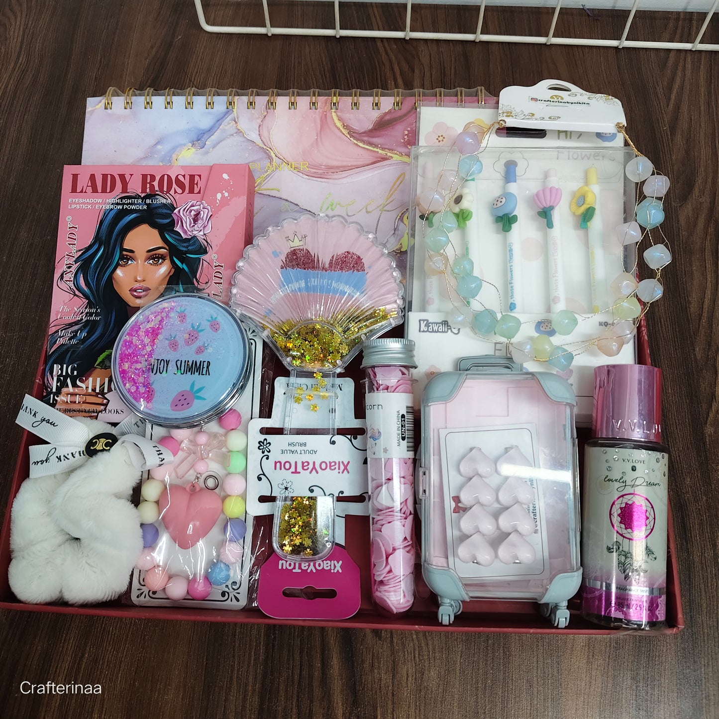 Sweet sixteen hamper filled with quirky Stationery and useful accessories
