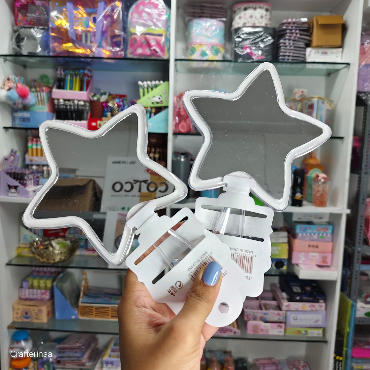 Glitter Kawaii hand mirrors