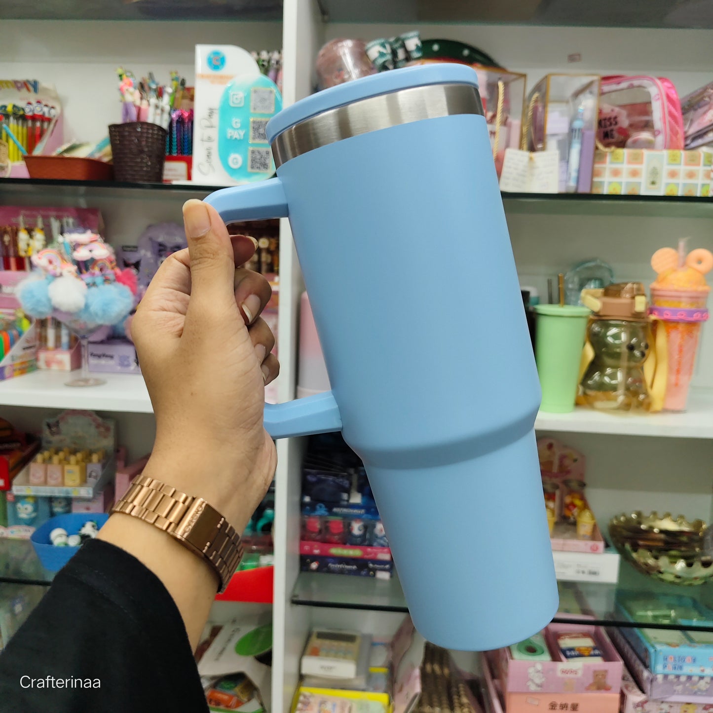 Stainless steel 1200ML Tumbler for Gym Vacuum Insulated| Hot and Cold Stainless Steel Tumbler with Lid and Straw, Leak Proof Thermo Tumblers