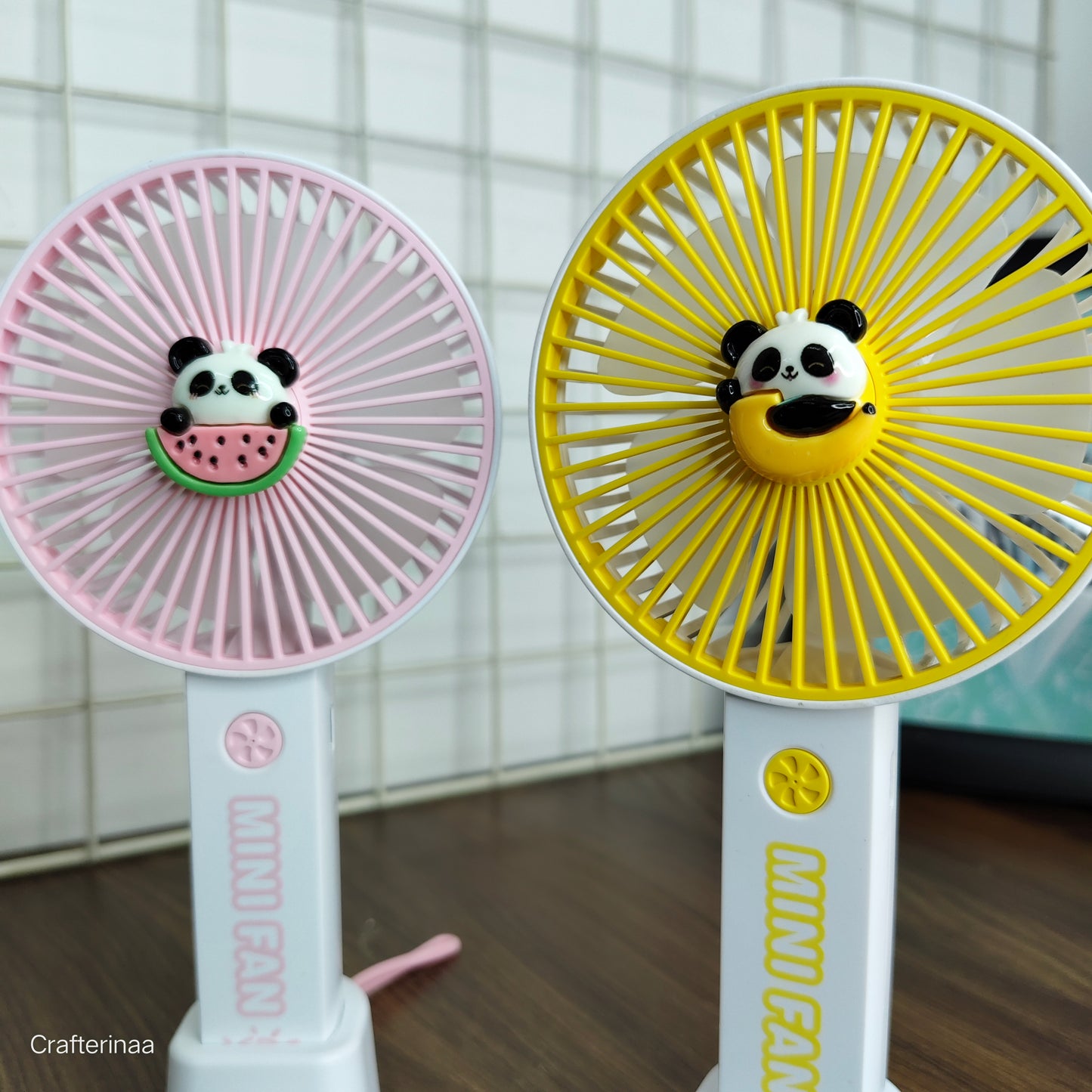 Panda 3 gear light fan| panda hand fan for traveling