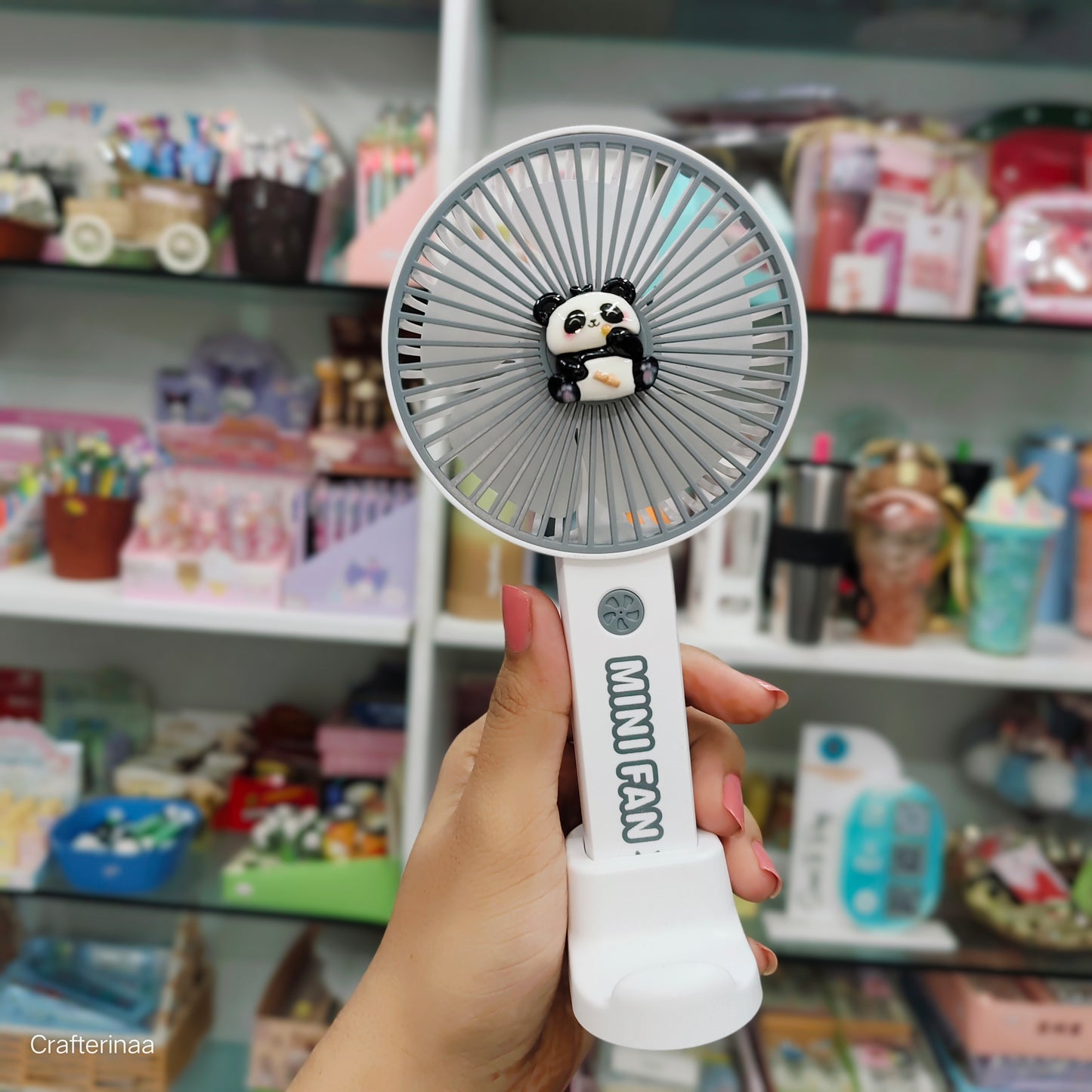 Panda 3 gear light fan| panda hand fan for traveling