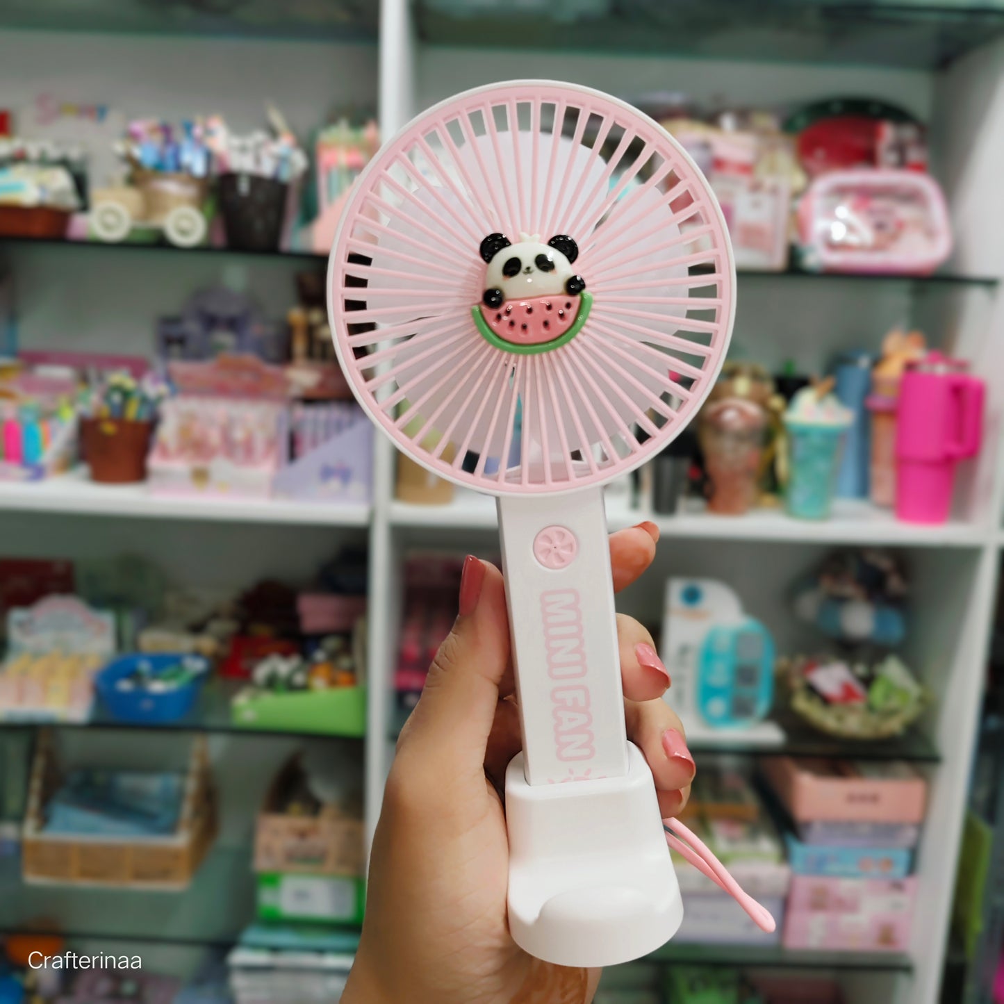 Panda 3 gear light fan| panda hand fan for traveling