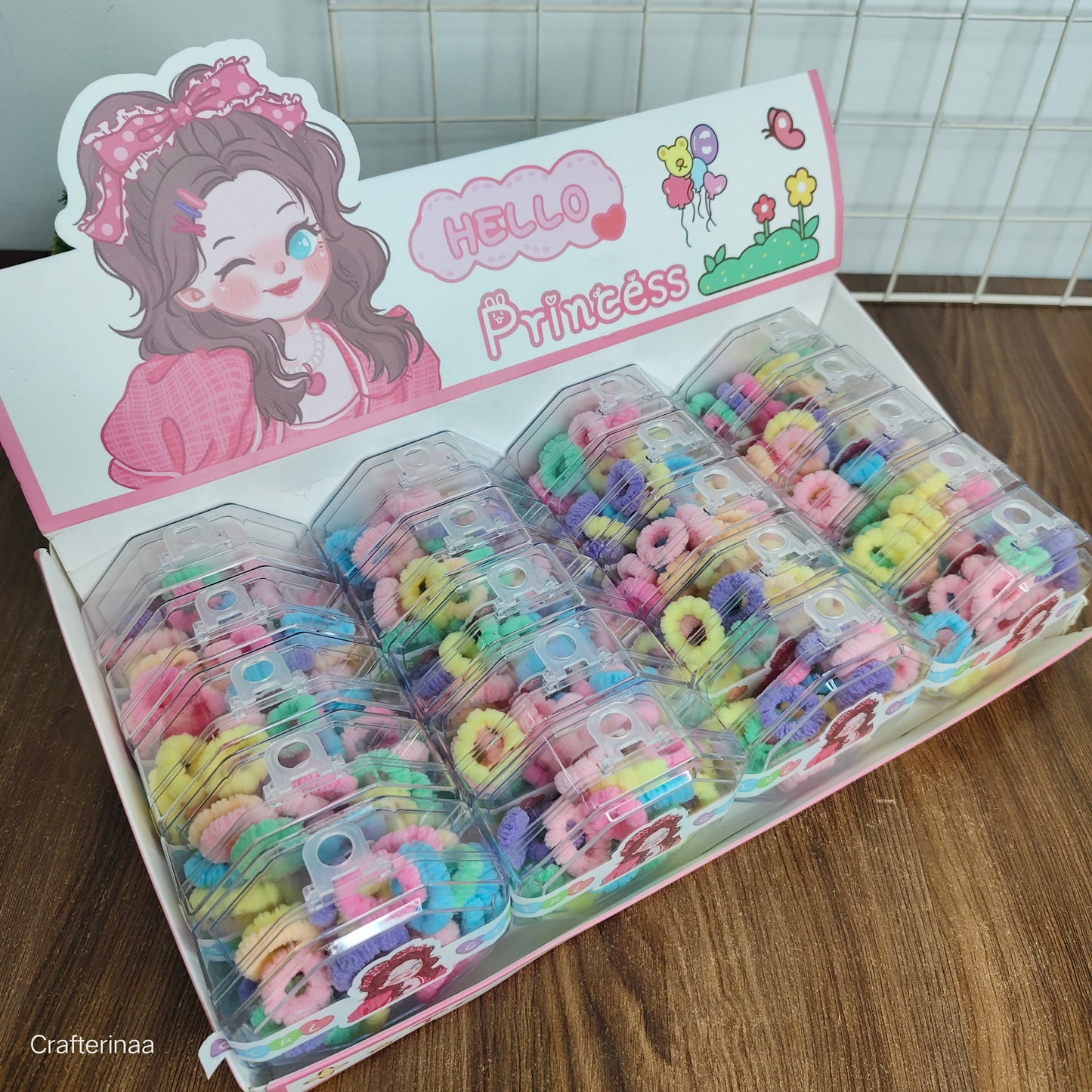 "Soft Mini Hair Elastics – Colorful Hair Accessories Set for Little Girls"