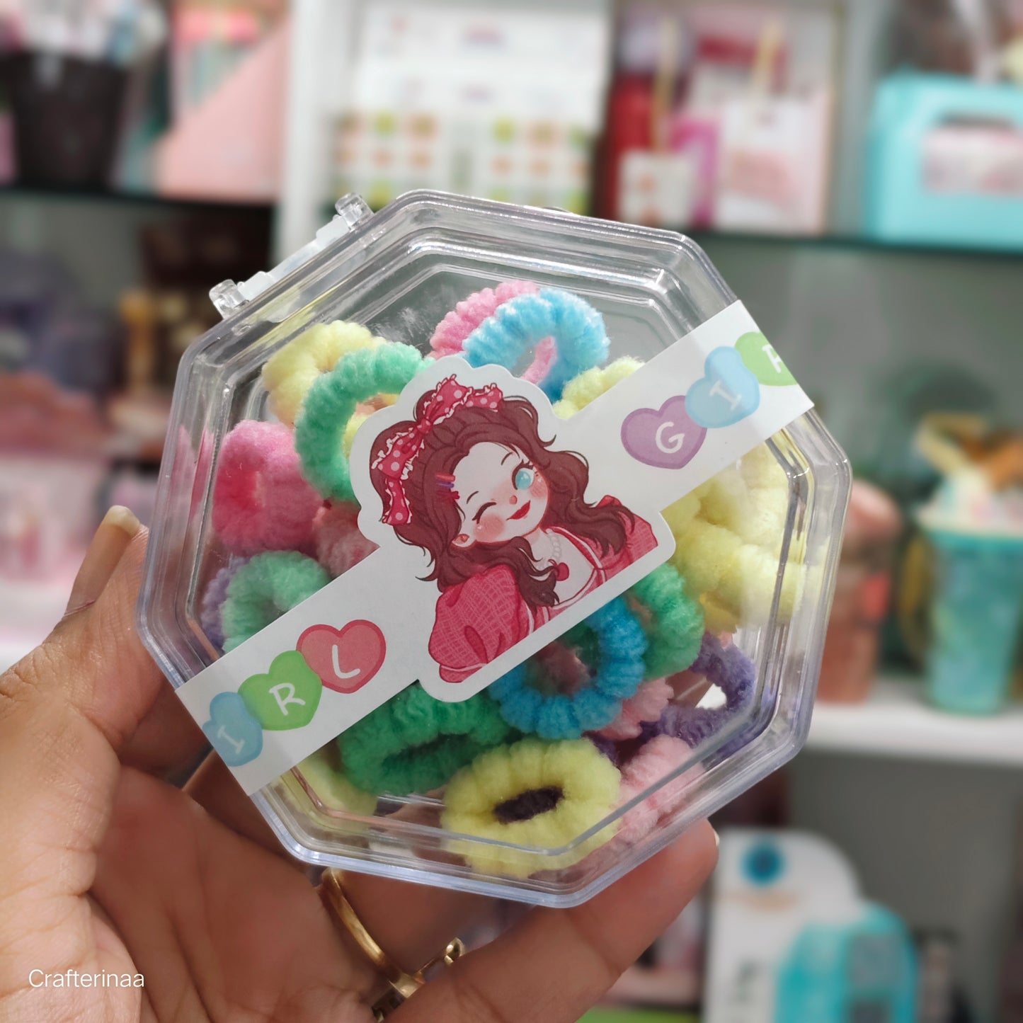 "Soft Mini Hair Elastics – Colorful Hair Accessories Set for Little Girls"