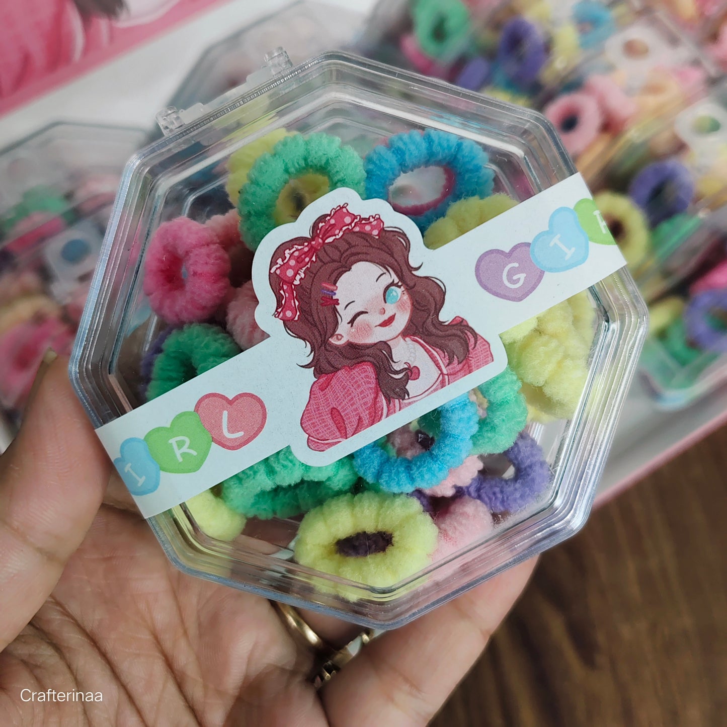"Soft Mini Hair Elastics – Colorful Hair Accessories Set for Little Girls"
