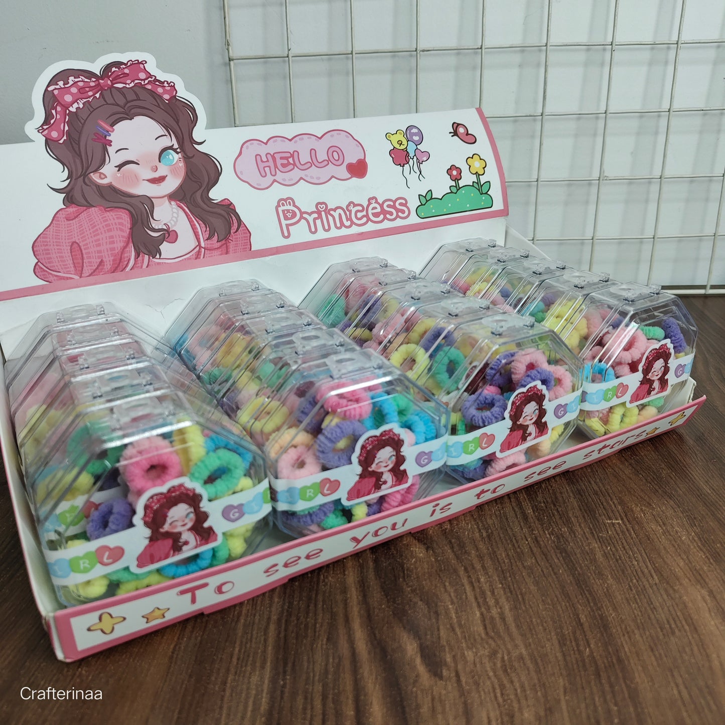 "Soft Mini Hair Elastics – Colorful Hair Accessories Set for Little Girls"