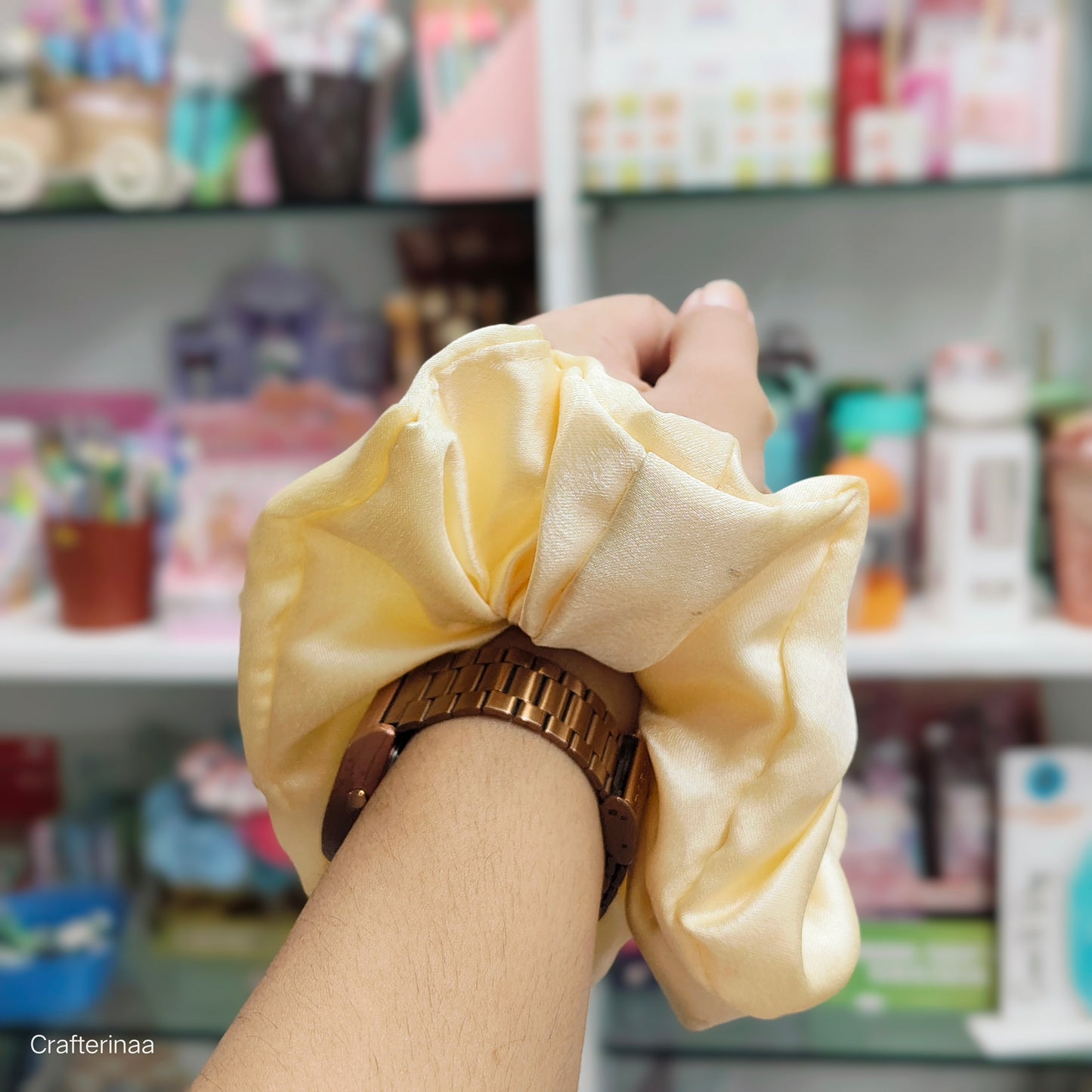 "Silky Satin Scrunchie XL size– Soft & Stylish Hair Accessory for Daily & Party Wear"