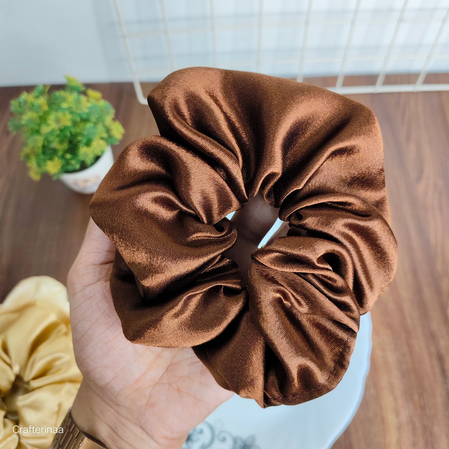"Silky Satin Scrunchie XL size– Soft & Stylish Hair Accessory for Daily & Party Wear"