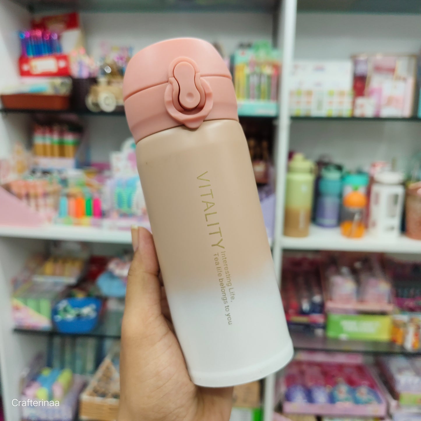 "Stainless Steel Gradient Sipper Bottle – Leakproof & Reusable Travel Flask"