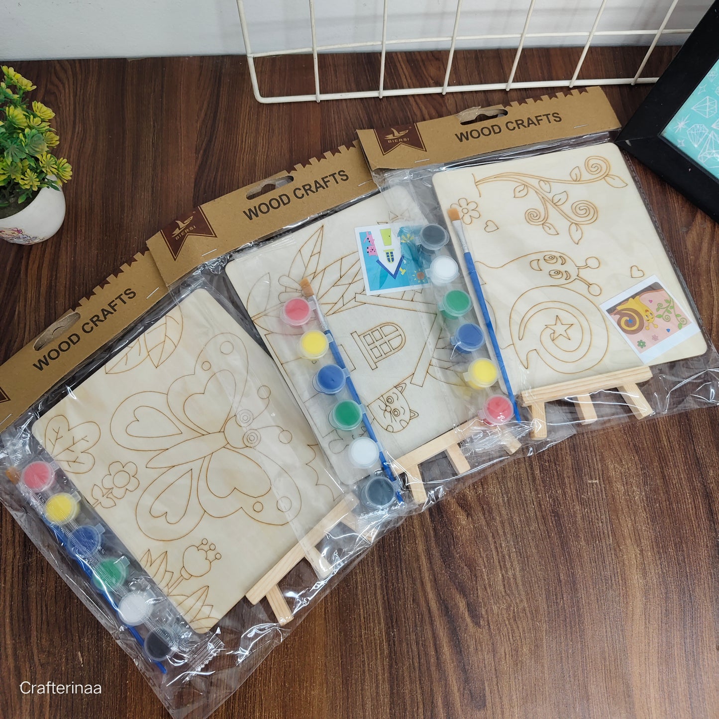 "Creative Wood Craft Painting Set – Fun DIY Art Activity Kit for Children"