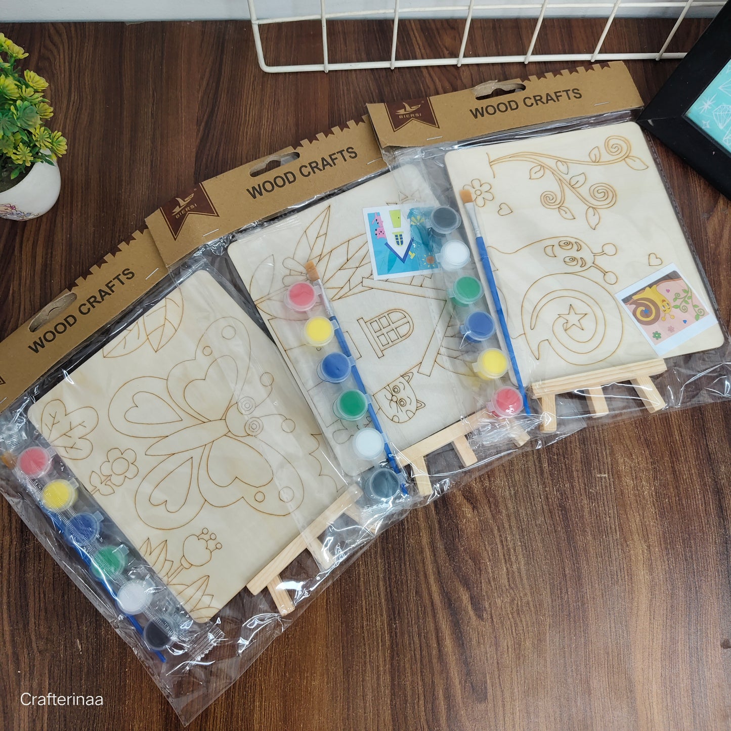 "Creative Wood Craft Painting Set – Fun DIY Art Activity Kit for Children"