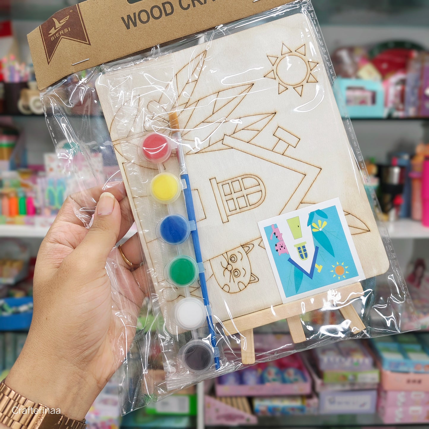 "Creative Wood Craft Painting Set – Fun DIY Art Activity Kit for Children"