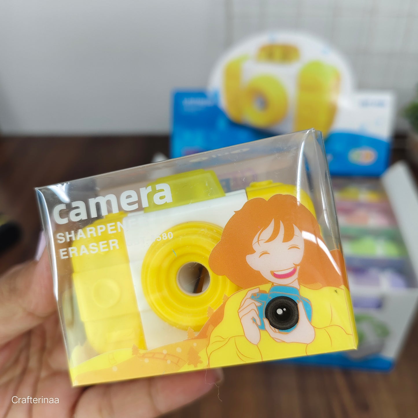 "Creative School Supplies – Camera Sharpener & Eraser Set"