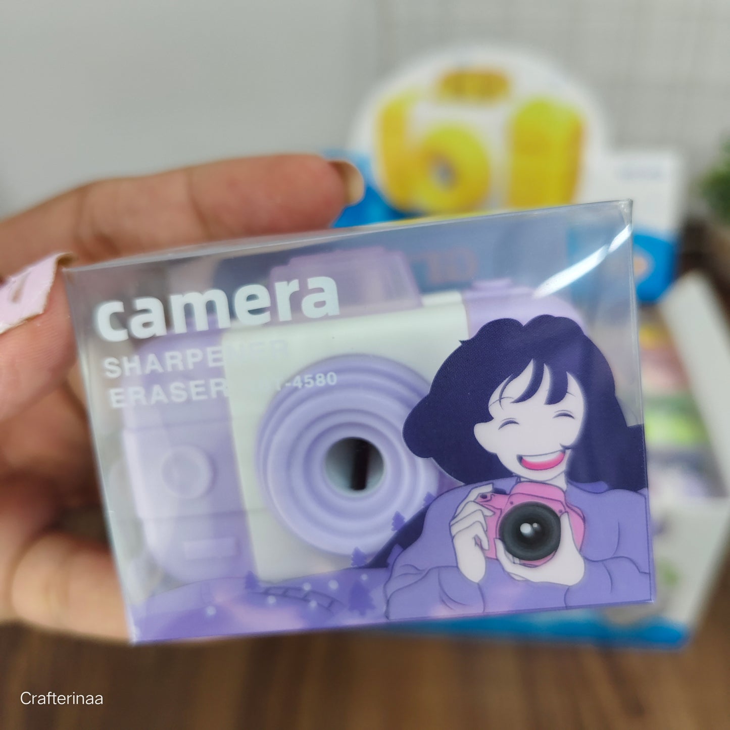"Creative School Supplies – Camera Sharpener & Eraser Set"