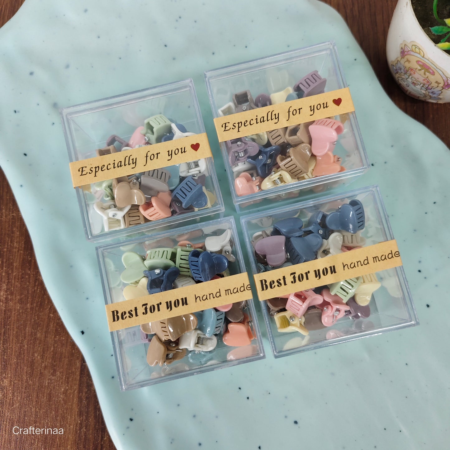 Tiny Hair Clips – Cute Pastel Mini Clutchers Box