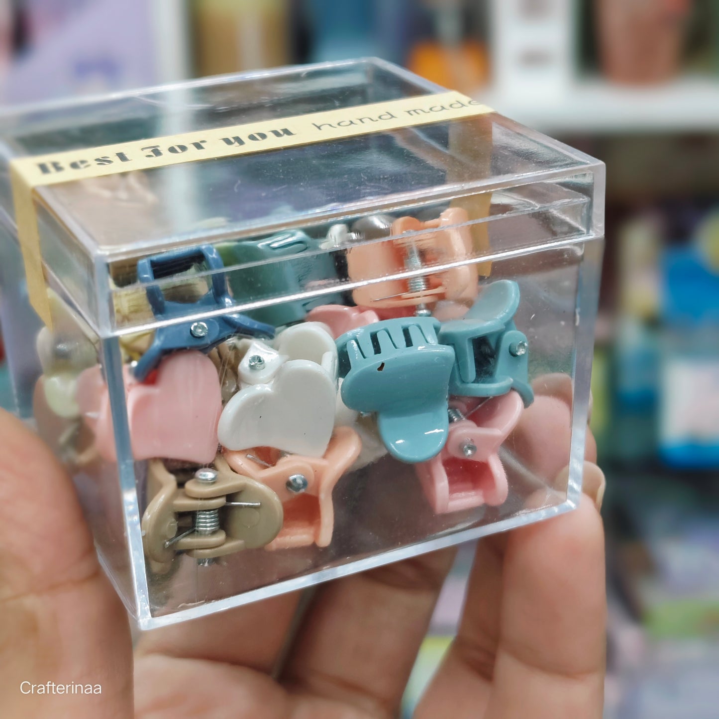 Tiny Hair Clips – Cute Pastel Mini Clutchers Box