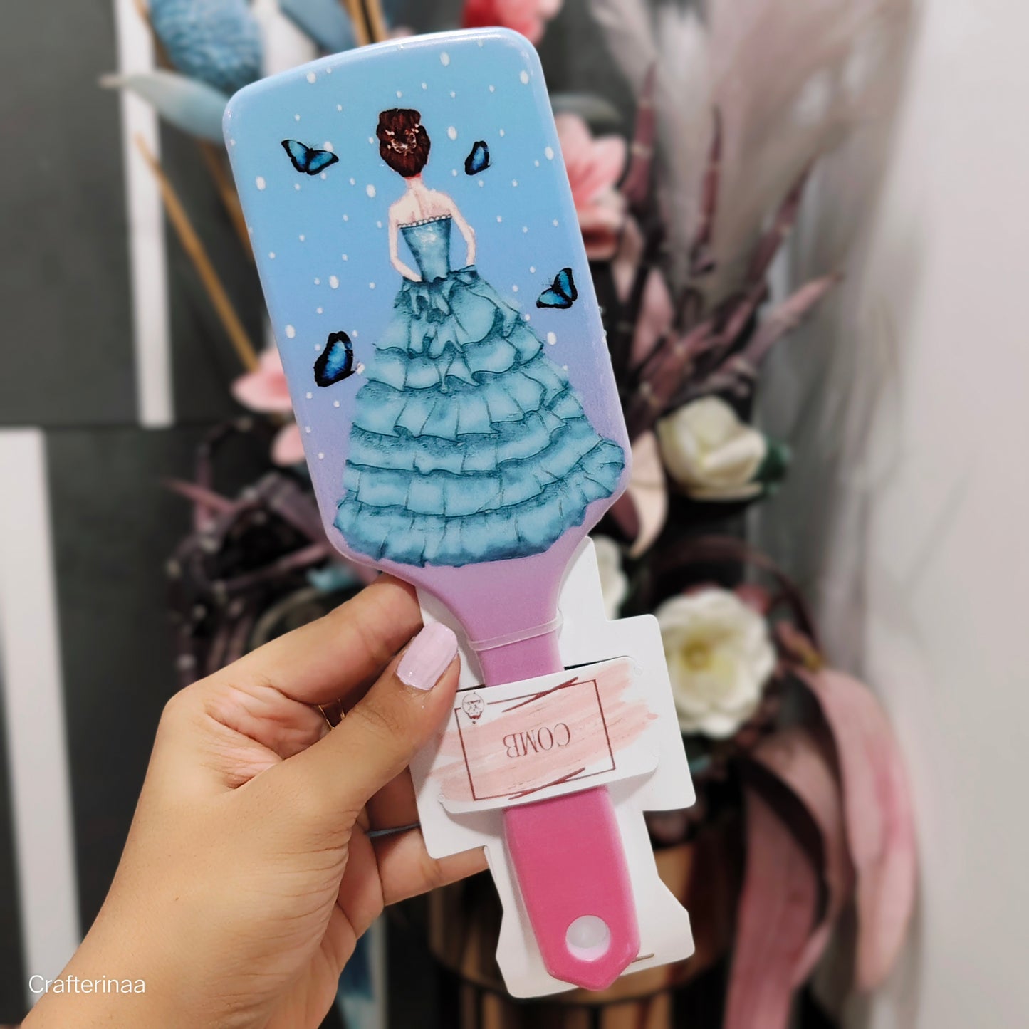 Princess Glow Hairbrush| premium hairbrush for girls