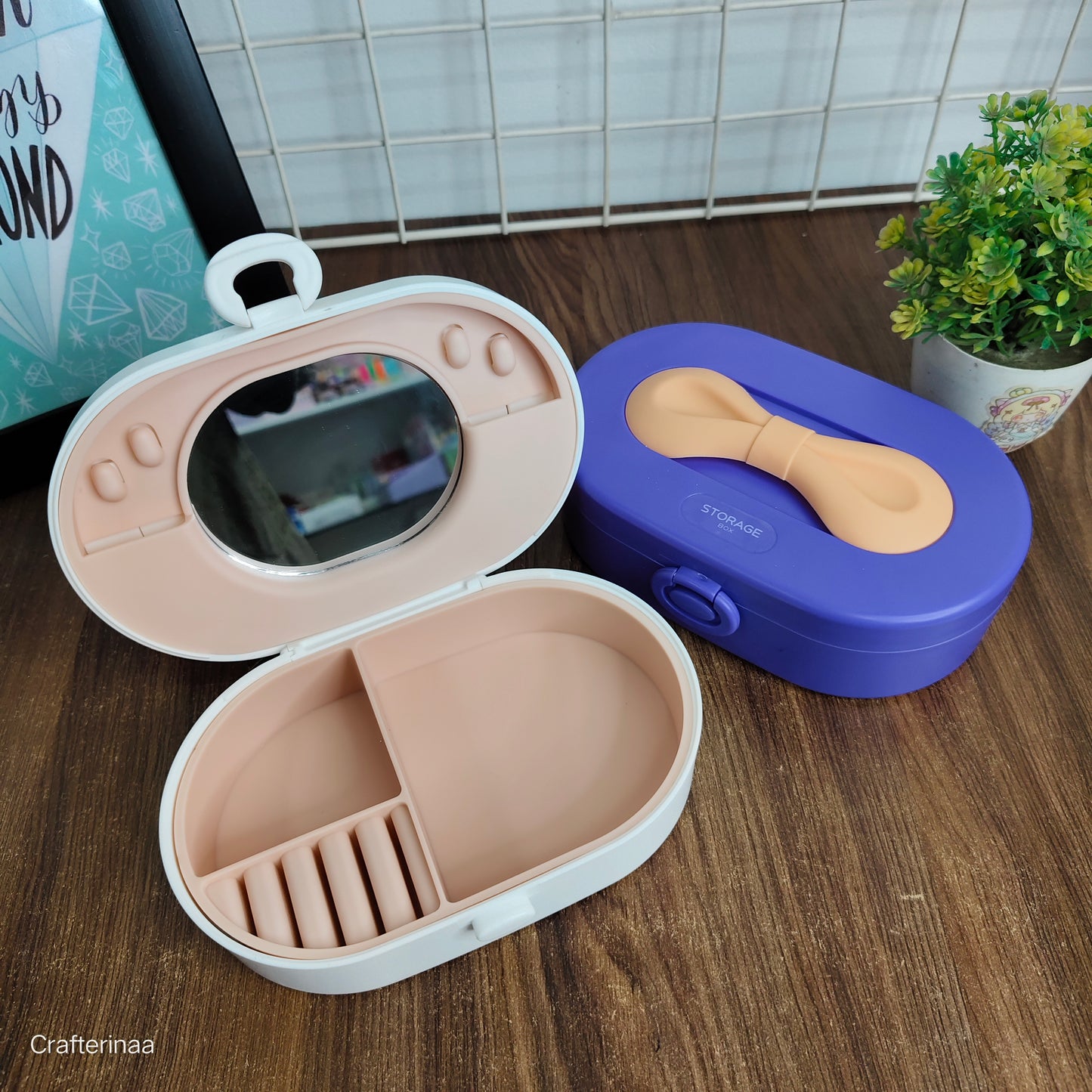 Multipurpose Storage Box with Bow Lid – Compact Organizer for Home