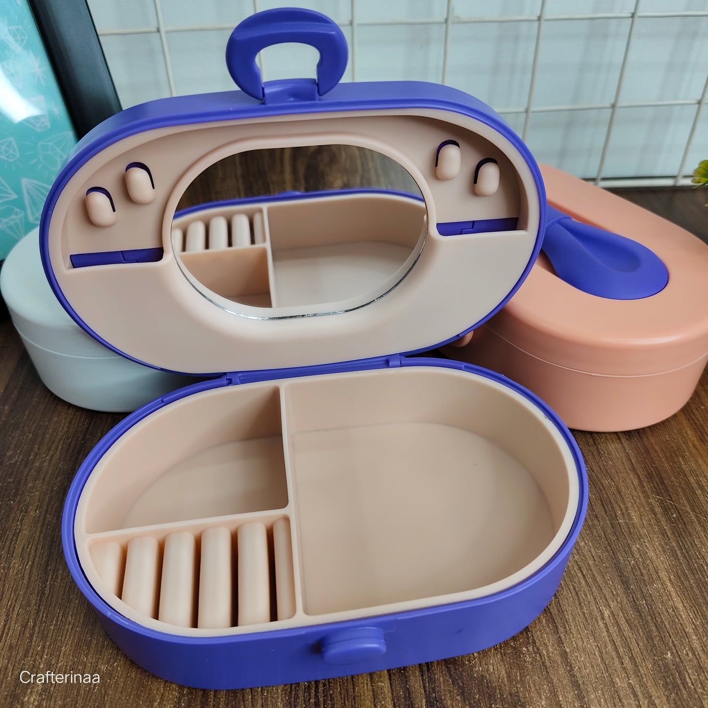 Multipurpose Storage Box with Bow Lid – Compact Organizer for Home
