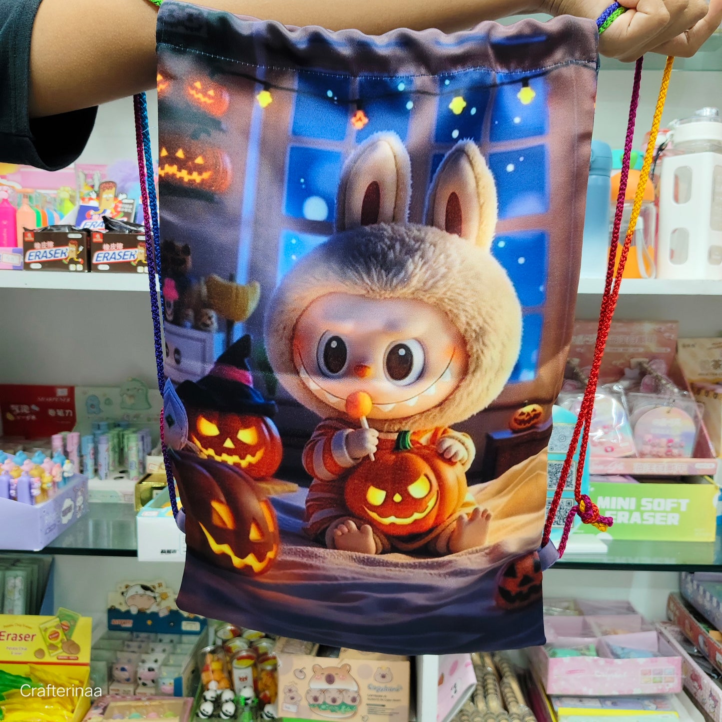 Labubu Love Drawstring Bag| Labubu Loot Bag