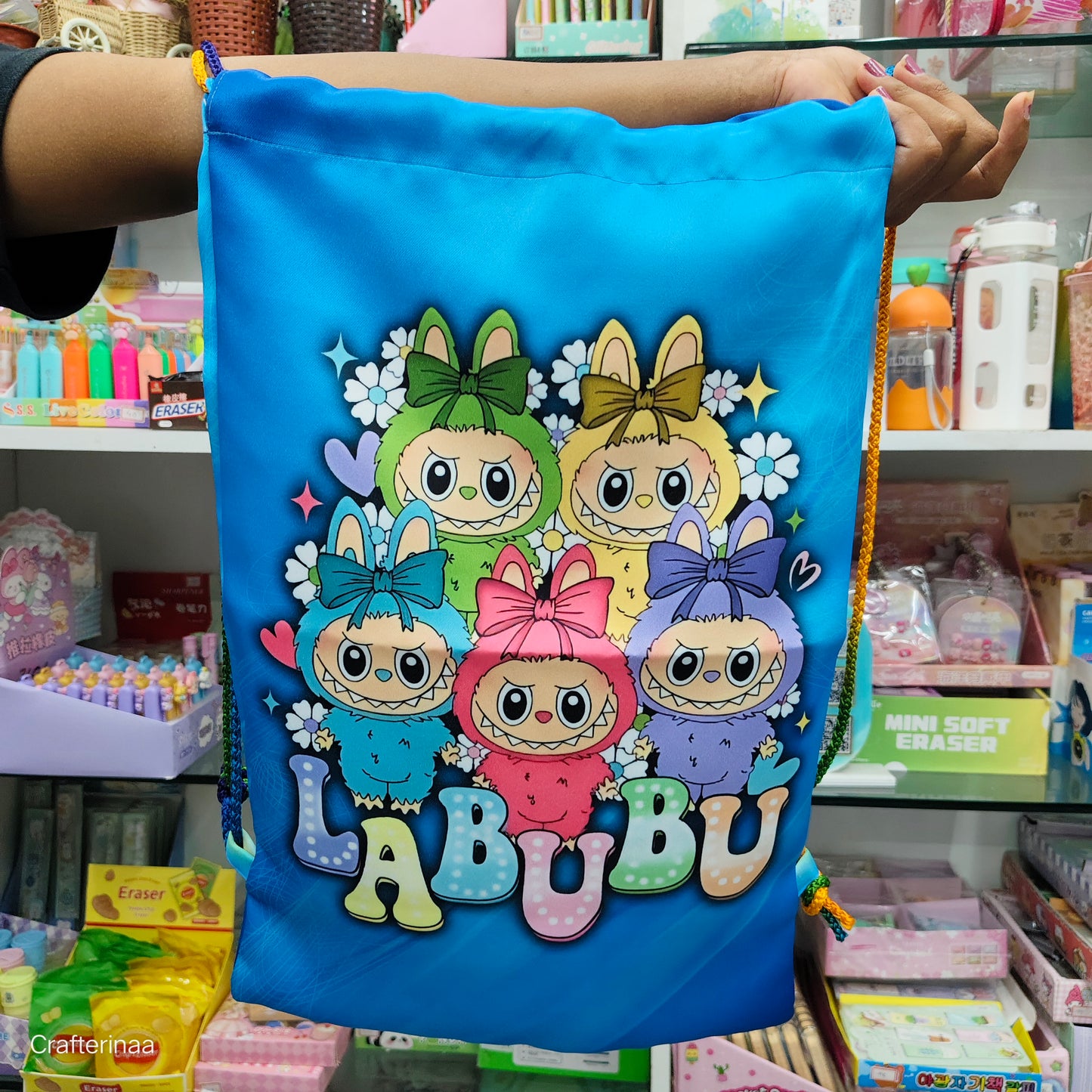 Labubu Love Drawstring Bag| Labubu Loot Bag