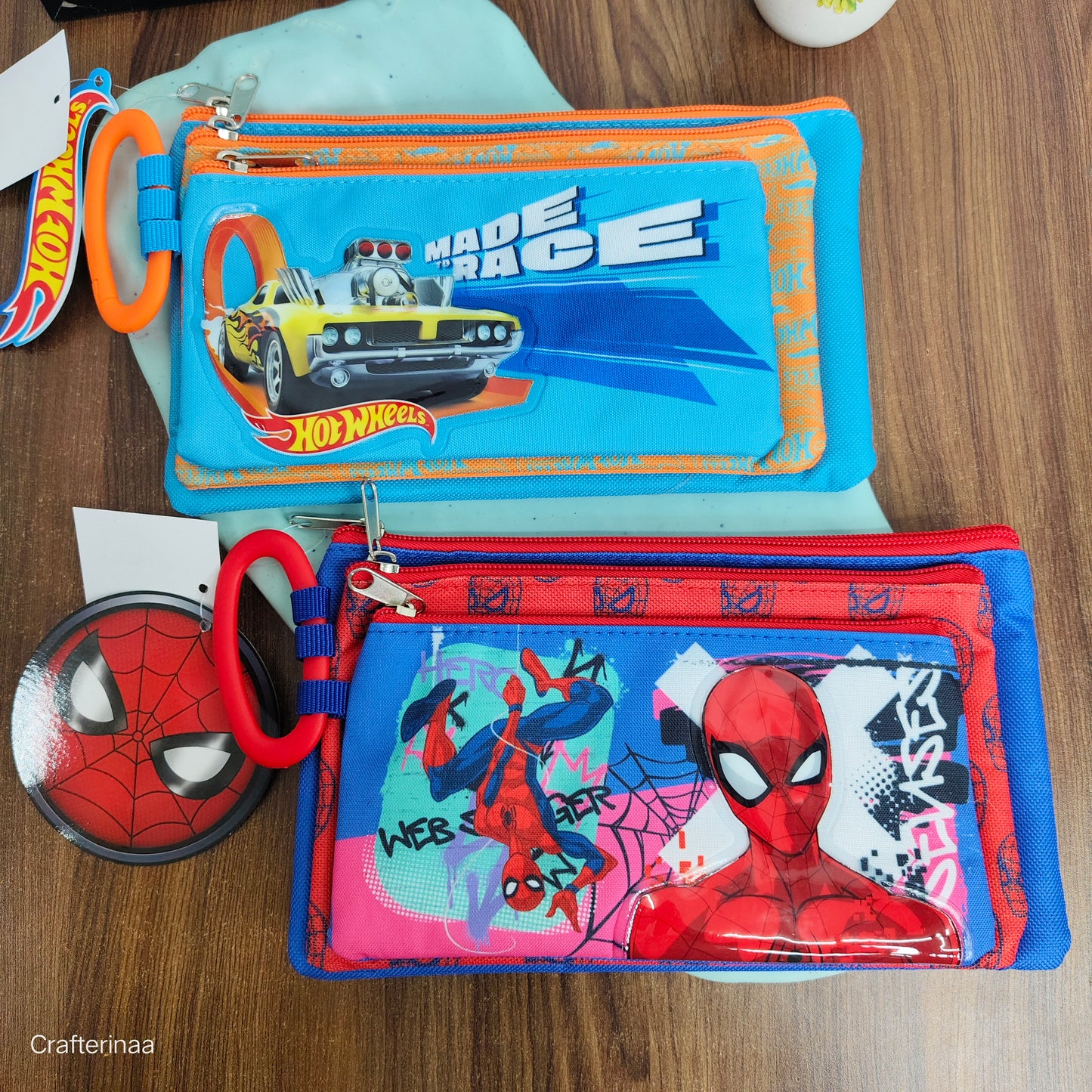 3D Character Pencil Pouch for Kids – Hot Wheels, Spiderman, Barbie, Avengers