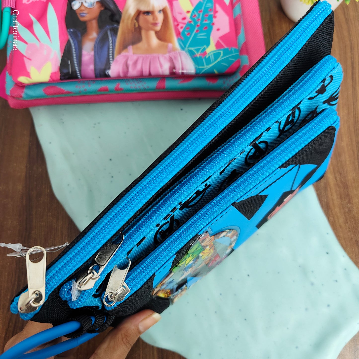 3D Character Pencil Pouch for Kids – Hot Wheels, Spiderman, Barbie, Avengers