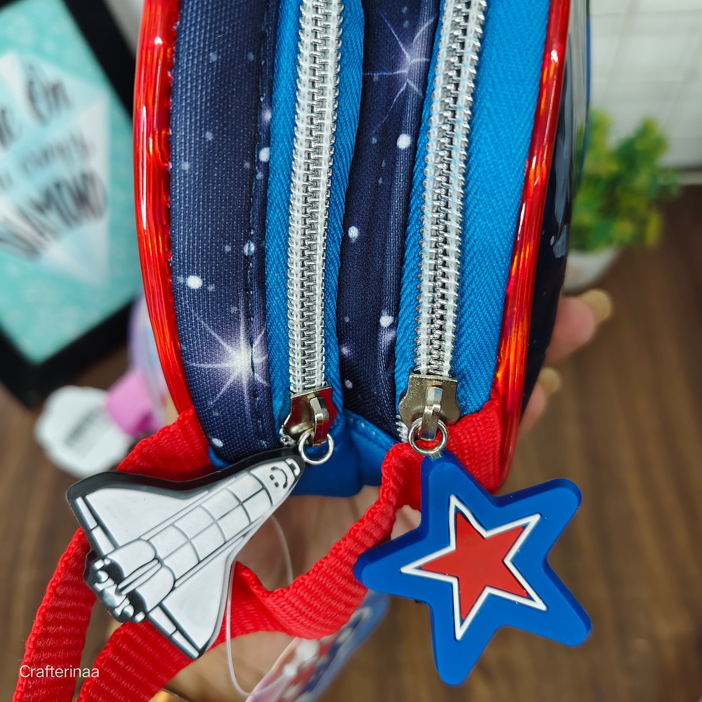 “Mermaid Princess Zipper Pouch – Cute & Spacious Pencil Case and Galaxy Space Pencil Pouch Zipper Case with Planets Design”