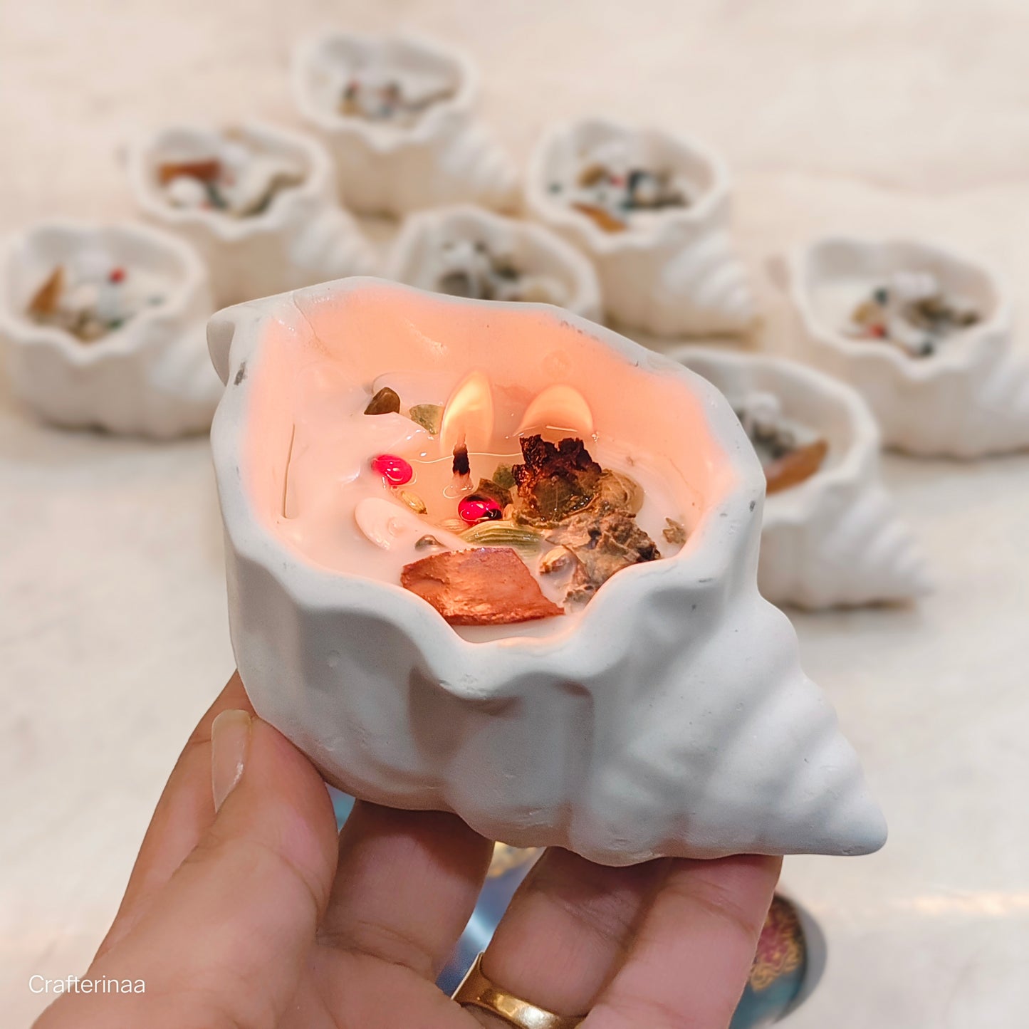 Handmade Healing Candle for Wealth, Positivity & Festive Gifting| Dhan Laxmi Divine Healing Candle – Prosperity & Abundance Jar with individual packaging