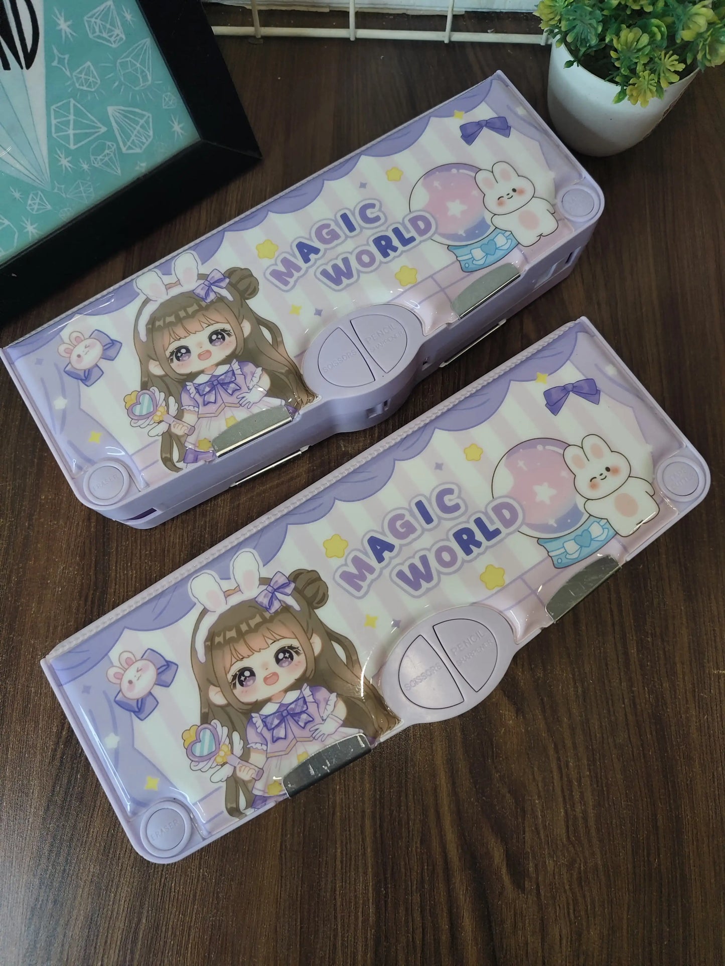 Kawaii multifunction compass box