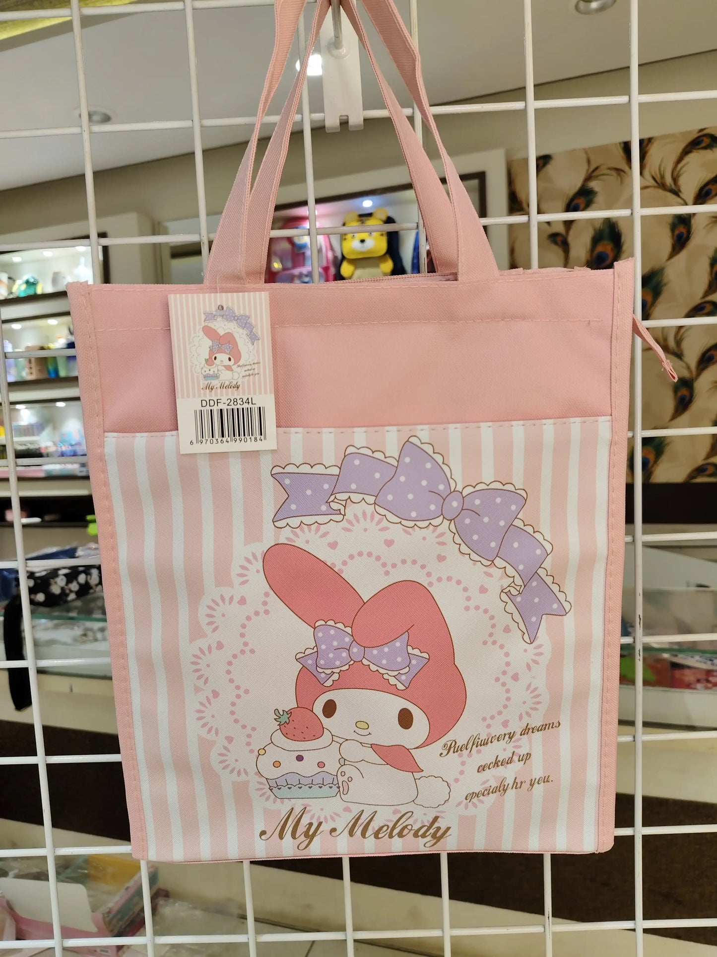 Kawail tote bag| two compartments premium quality kawaii tote bags