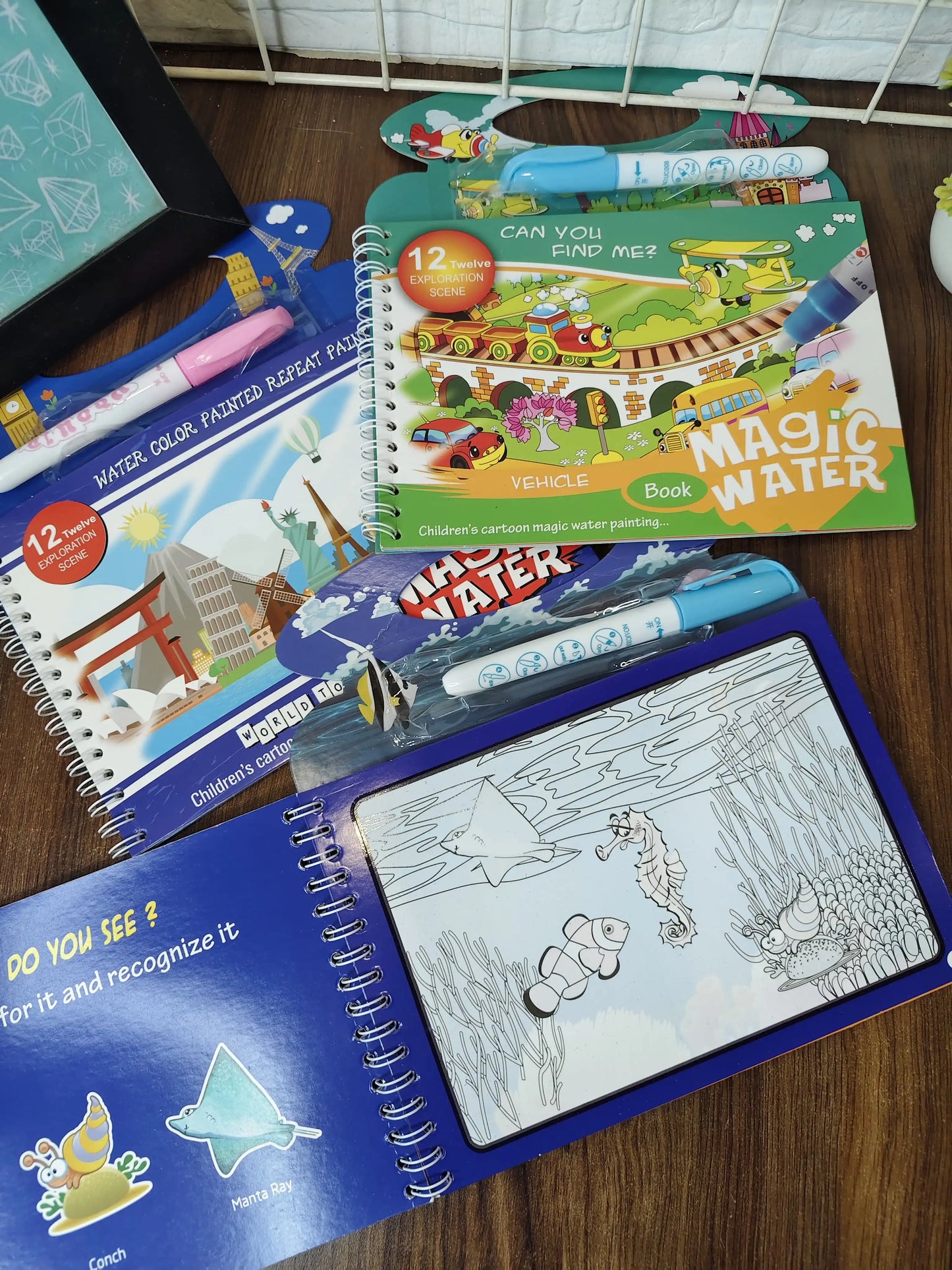 Magic water color book