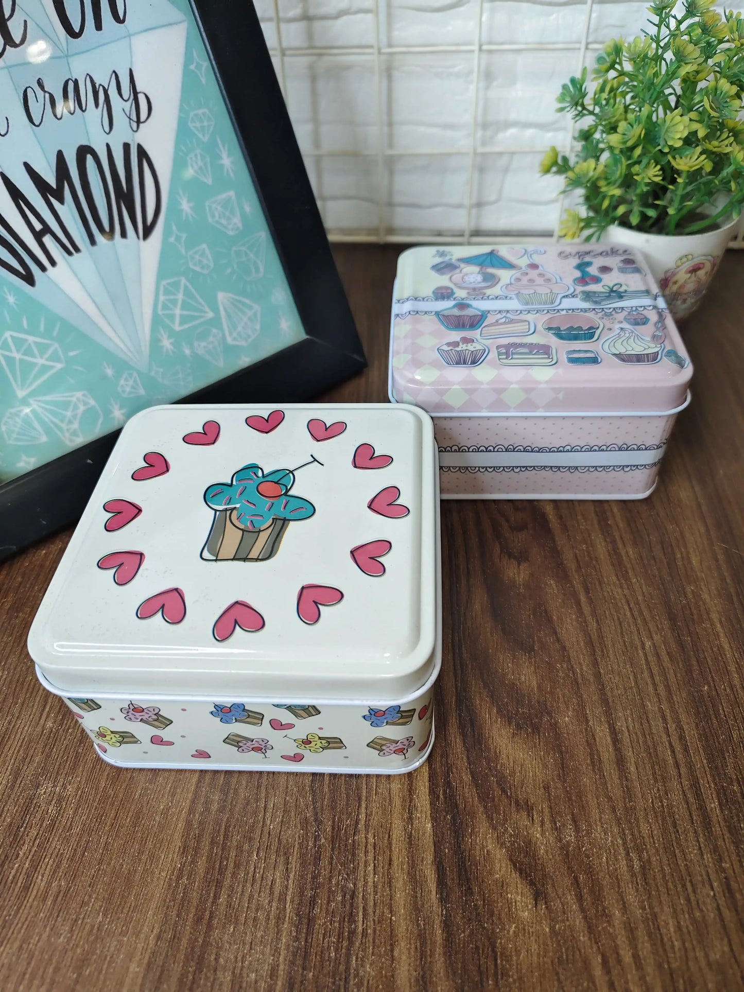 Multipurpose tin box set (2 pieces set)