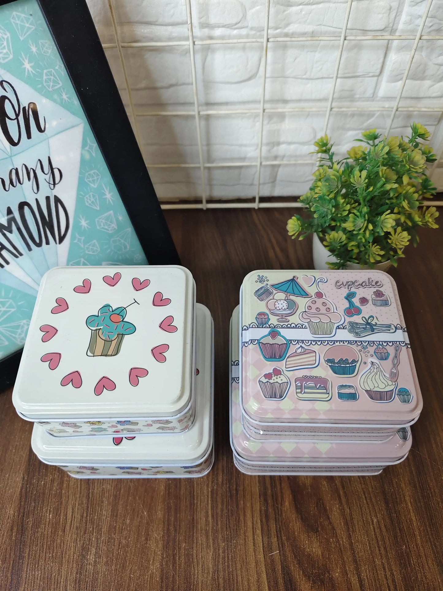 Multipurpose tin box set (2 pieces set)