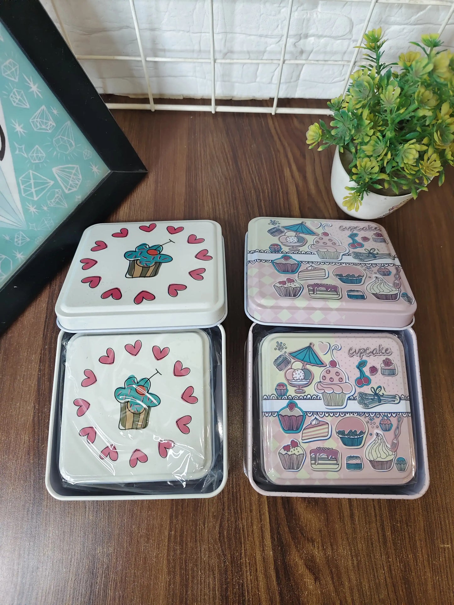 Multipurpose tin box set (2 pieces set)