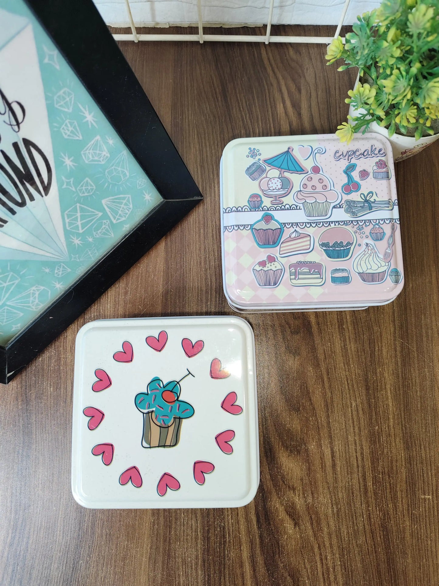 Multipurpose tin box set (2 pieces set)