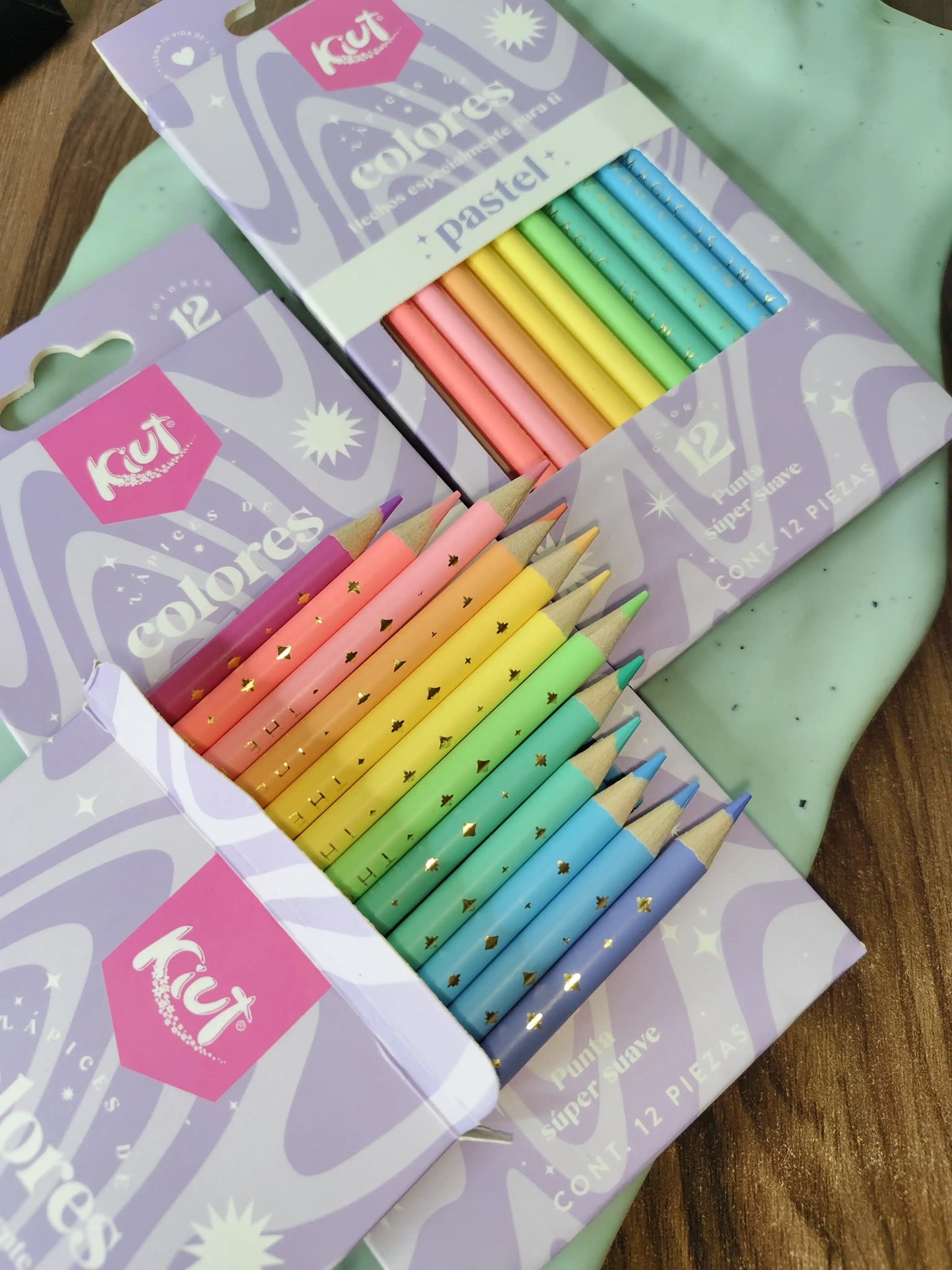 Pastel colour pencils