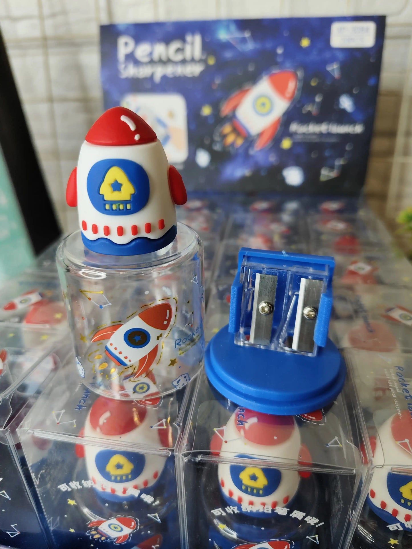 Rocket launch silicon double sharpener